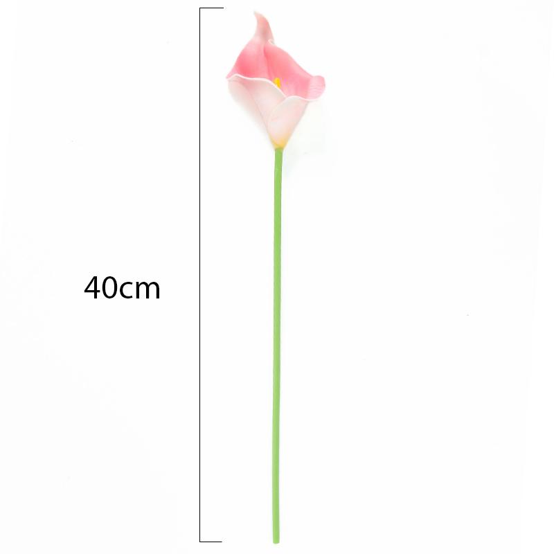 5Pcs PU Calla Lily Simulation Flowers for Home Decor Floral Arte Set Garden Wedding Decoration Bouquet DIY Vase Ornament