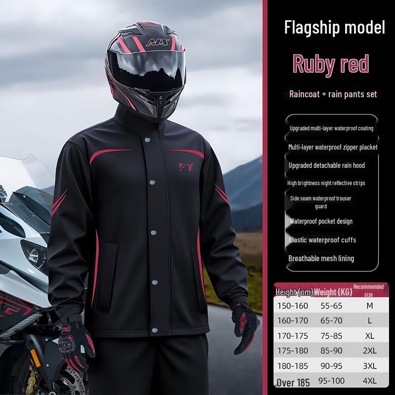 Men s Two-Piece Motorcycle Rain Suit