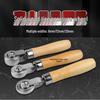 Tire Repair Tool with Wooden Handle and Wide Pressure Roller