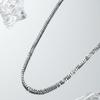 VOYAGE Titanium Steel Crushed Silver Unisex Necklace - Trendy Clavicle Chain, Hip Hop Style