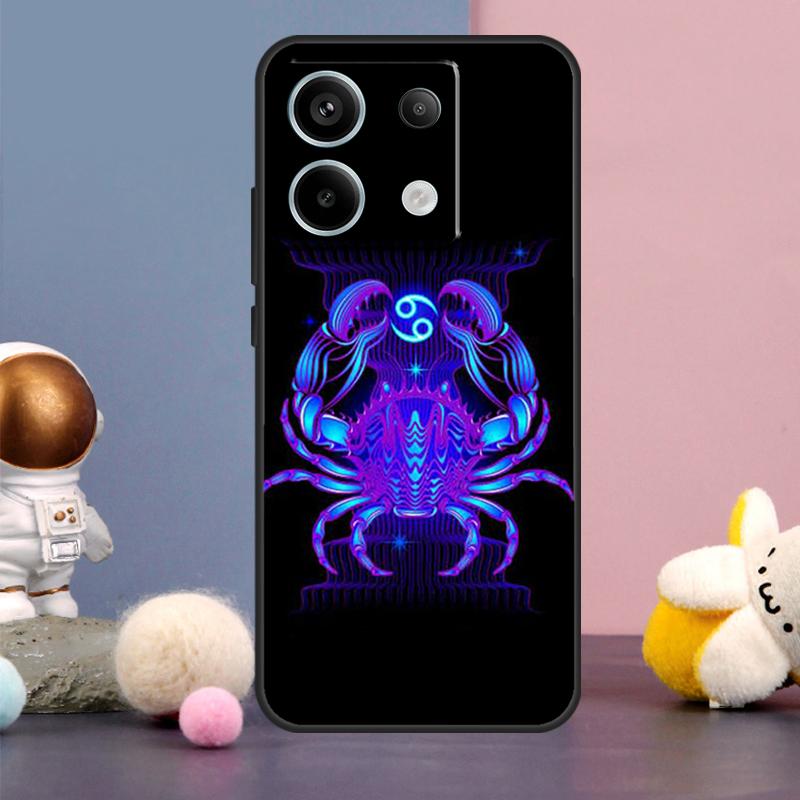Neon Zodiac Signs Case For Xiaomi Redmi Note 13 11 9 10 12 Pro Plus 12S 11S 10S 9S Redmi 12 10C 12C 13C Cover