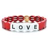 Fashion Bracelet Alloy Paint New Bracelet Honeycomb LOVE Bracelet
