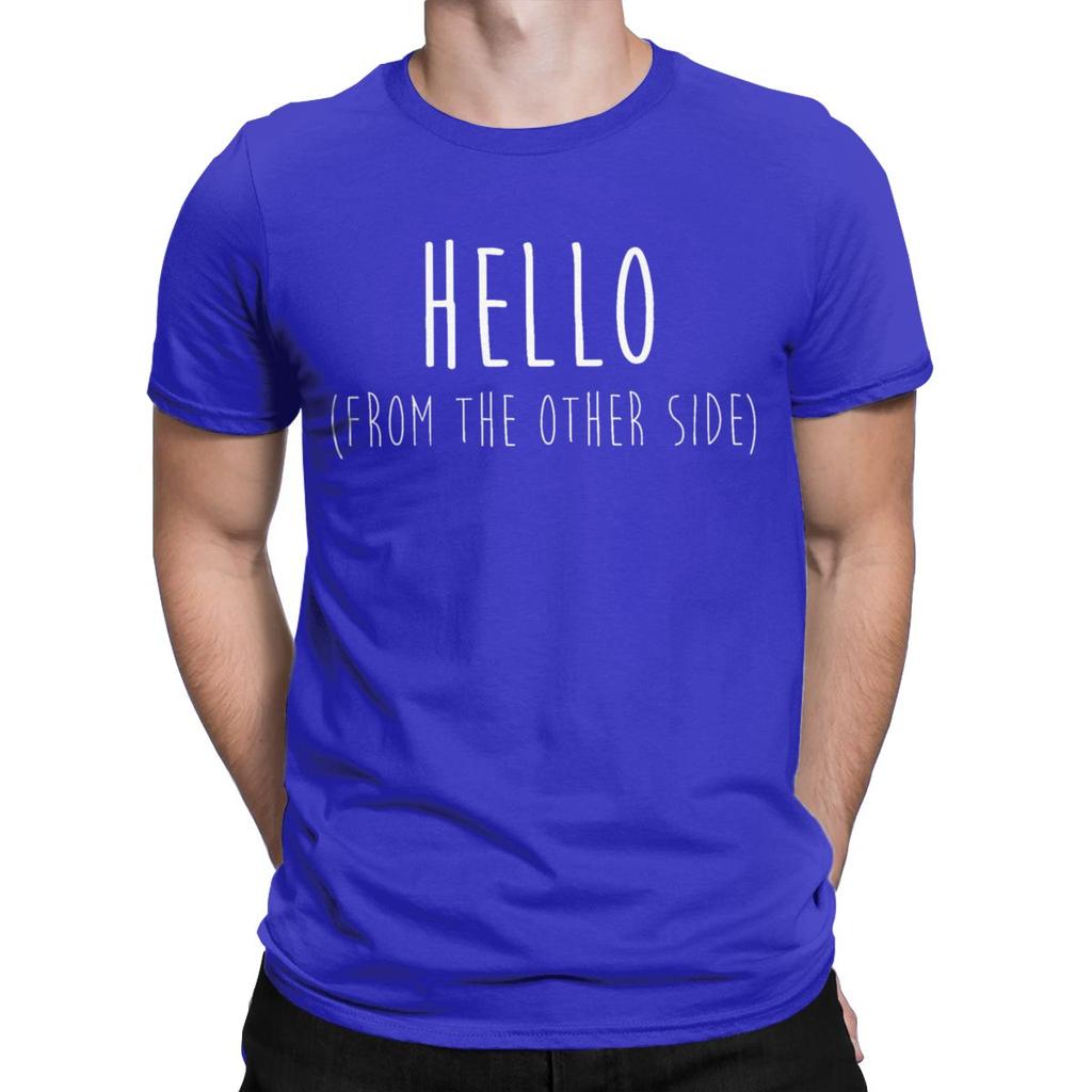 Hello From The Other Side Adele T Shirts Men 100% Cotton Amazing T-Shirts Round Neck Tees Short Sleeve Clothing Plus Size