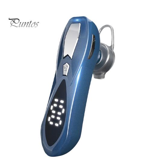 

Портативні бізнес-спортивні бездротові Bluetooth-сумісні 5.1 LCD-вкладиші з одним навушником синій