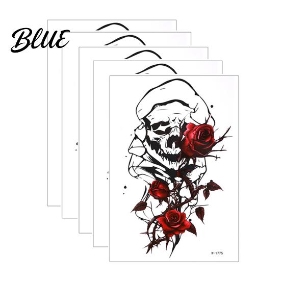 Quick Dry Temporary Tattoos 5 Sheets Tattoo Stickers Skin-Friendly for Adults And Kids