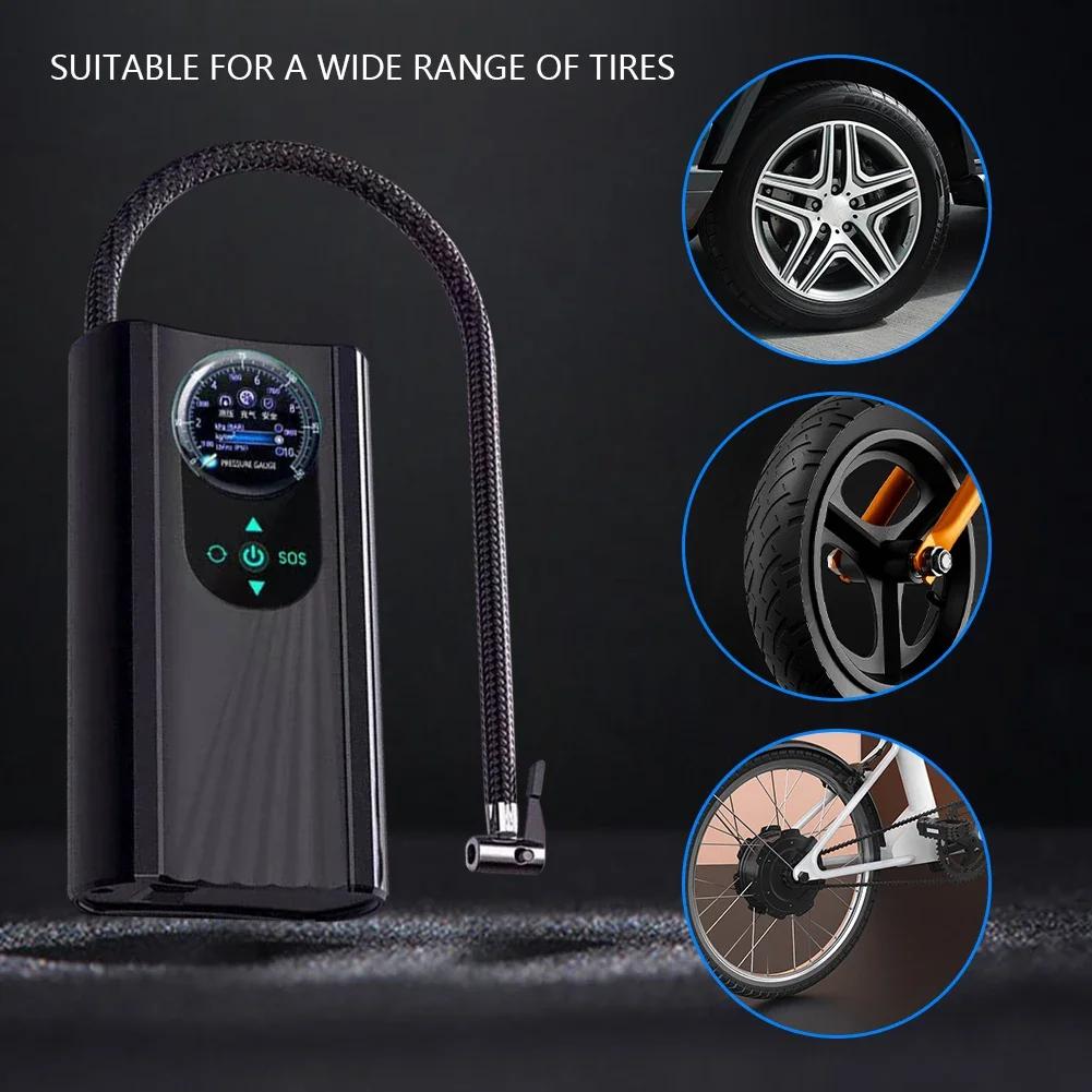 12V Car Tire Inflator High Precision Electric Air Compressor Quick Inflating Auto Air Compressor Cigarette Lighter for Car Auto