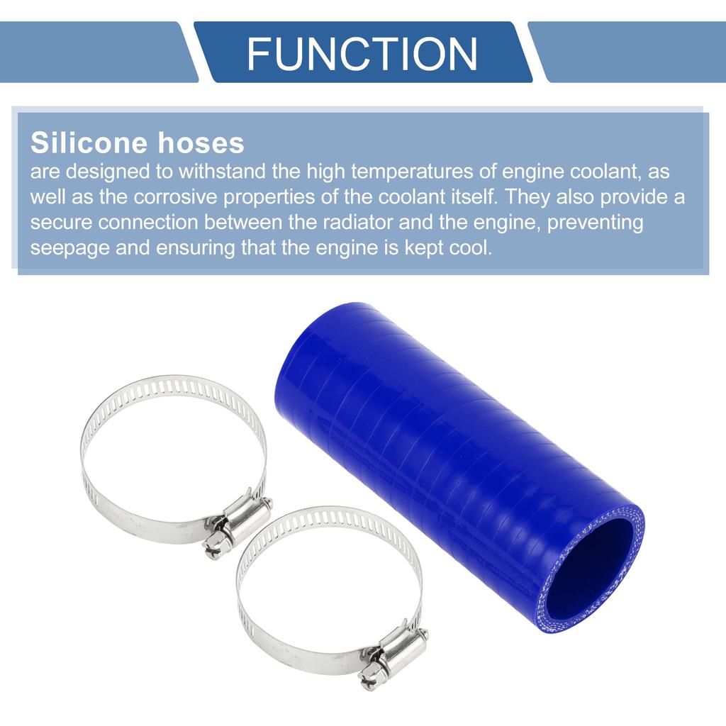 X AUTOHAUX Inner Diameter 1.5 inches (38 mm), Length 5.0 inches (127 mm), 0