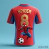 Children's Printed Boys and Girls T-Shirt Quick-Dry Breathable Sports Top Soccer Jersey