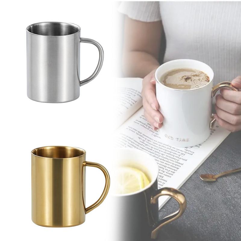 Stainless Steel Insulated Mug Lid Coffee Double Layer Anti Slip Drinking Cup