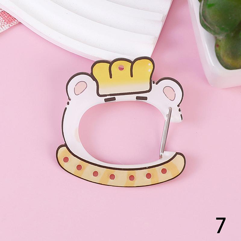 

Брелок-подвеска для сумки с животными, акриловое украшение, карабин, альпинистская пряжка, подвеска для рюкзака, высокая эстетическая ценность, безделушки для блокнота, подарок