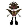 Handmade Punk Robot Pendant Zinc Alloy Black Nickel Pin Love Hammer Shovel Axe Microphone Badminton Racket Keychain Necklace