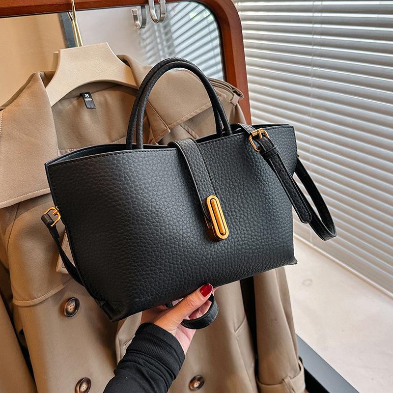 Vintage Bucket Women's Bag Summer New Commuter Single Shoulder Crossbody Bag Bags Large Capacity Handheld Tote Bag