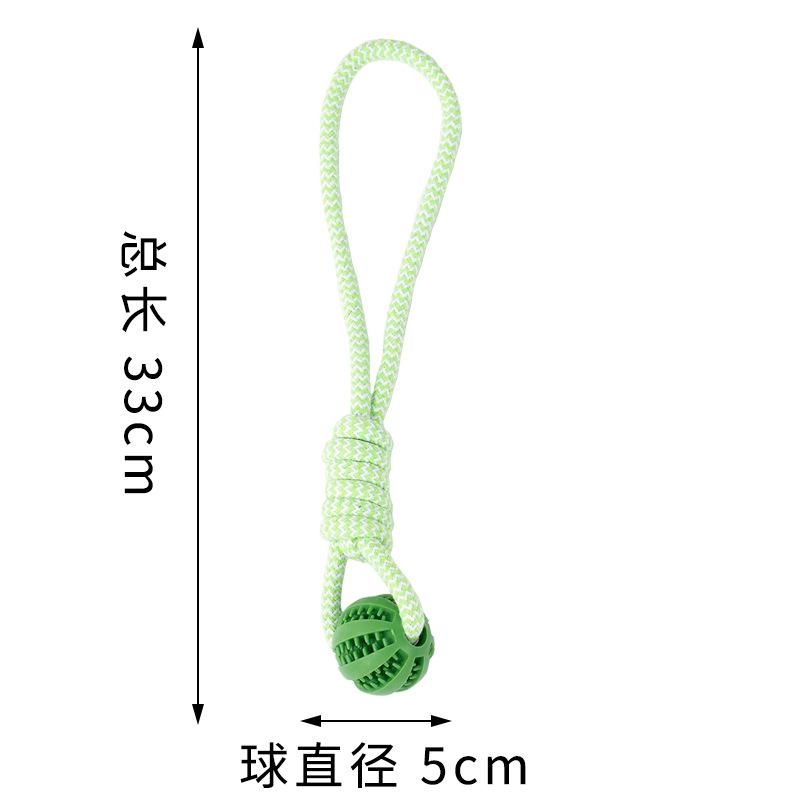 Dog toy interactive tug-of-war rope, durable and chew-resistant, for Labrador, Border Collie, Golden Retriever, French Bulldog, with knot and treat