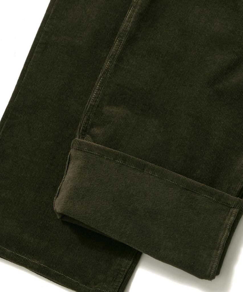 KULTE Back Brushed Corduroy Pants_Khaki