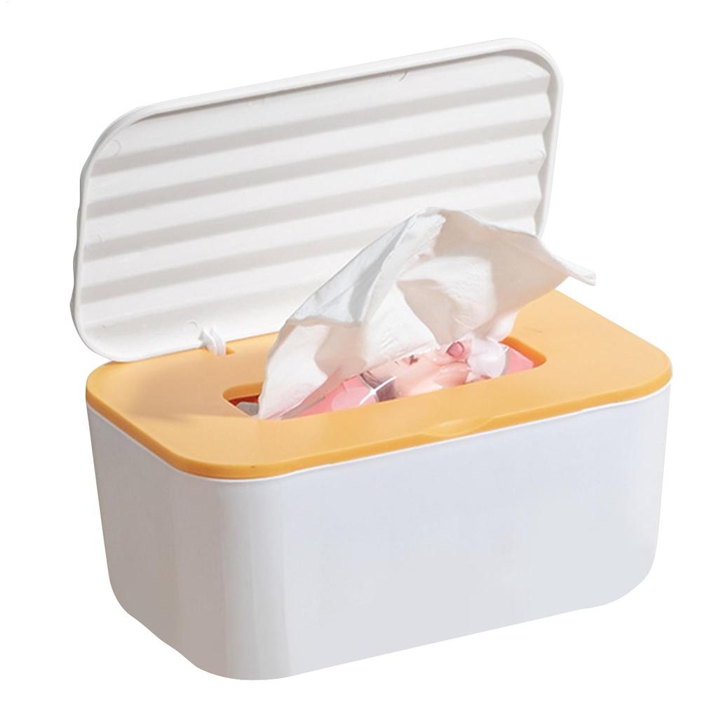 Wipes Box Case Dustproof Wet Tissue Box With Lid Wet Tissue Storage Holder Dispenser For Home Car Office Paper Tissue Organizer