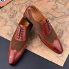 Fashion Dress Men Shoes Fashion  Luxury Wedding  Party  Business Office Leather Shoe Handmade High Quality Dress Man Shoes Rubber Bottom