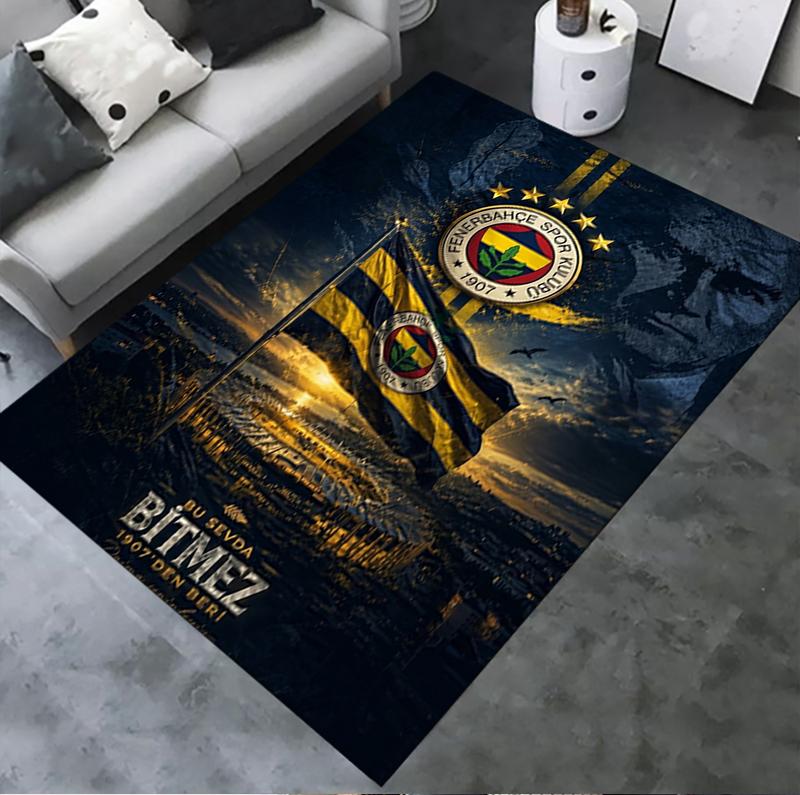 Fenerbahe Sk Halı Kilim Oturma Odası Yatak Odası Ev Kanepe Dekorasyonu Çocuk Oyun Kaymaz Zemin Matı