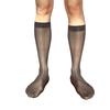Chaussettes Homme Ultra-Fines Business Rayées Transparentes Sous le Genou Nylon Respirant Habillage Chaussettes Soie Glacée Affaires Formel