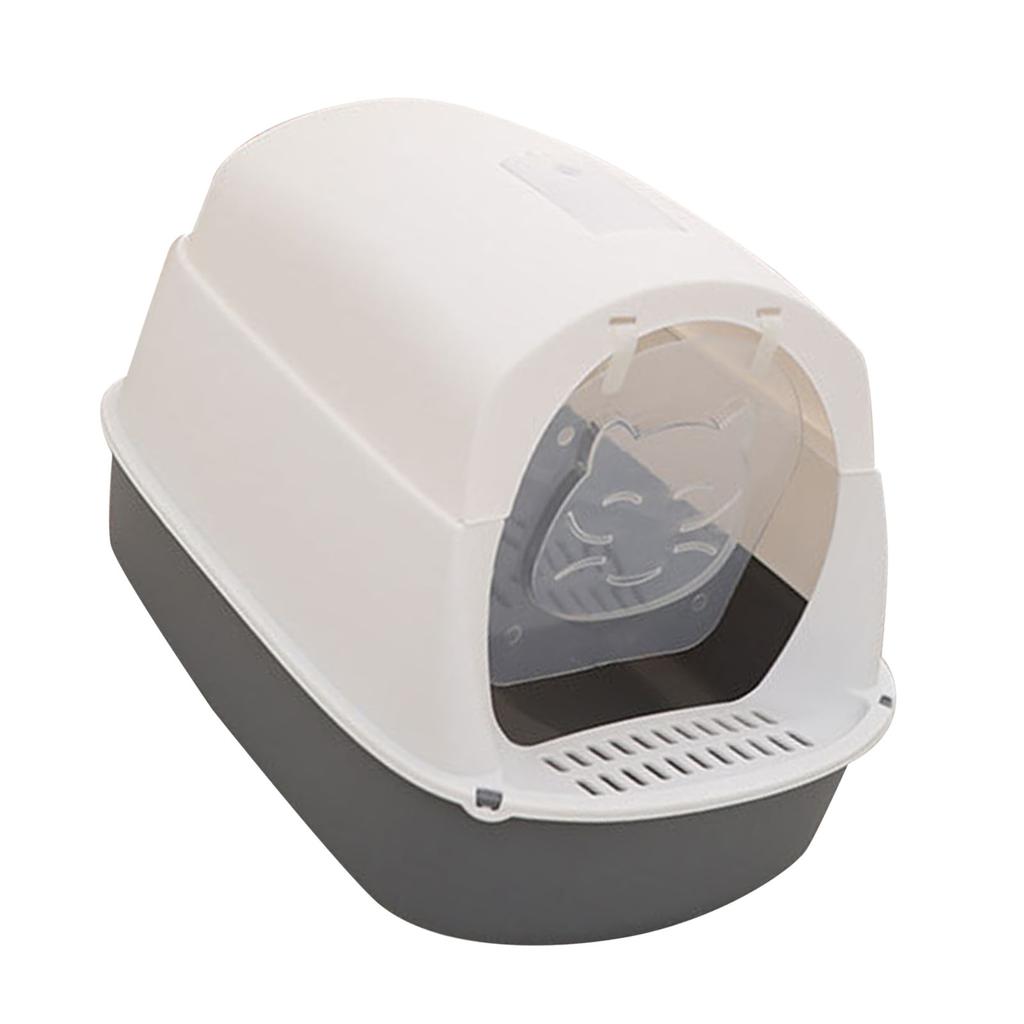 Geschlossene Katzentoilette Robuste Struktur Geruchsdicht Kratzfest Kätzchen-Toilettenbox Katzenklo