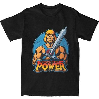 Masters Of The Universe Power Guy He-Man Tričko Oblečení Pánské Dámské Bavlna Humor He Man Kreslené Trička Krátký Rukáv Oblečení