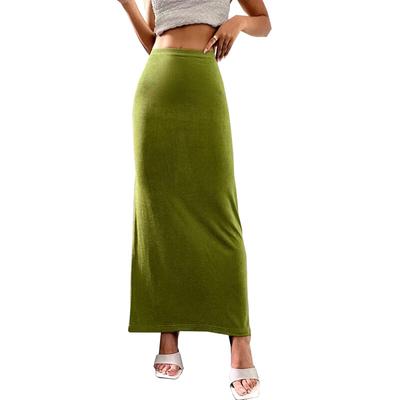 Women's Solid Color Print Casual Summer Spring Skirts