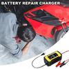 Battery Maintainer Motorcycle 12V6A Smart Car Battery Repairing Pulse Charger 4Ah-100Ah Automotive Battery Repair Supplies For