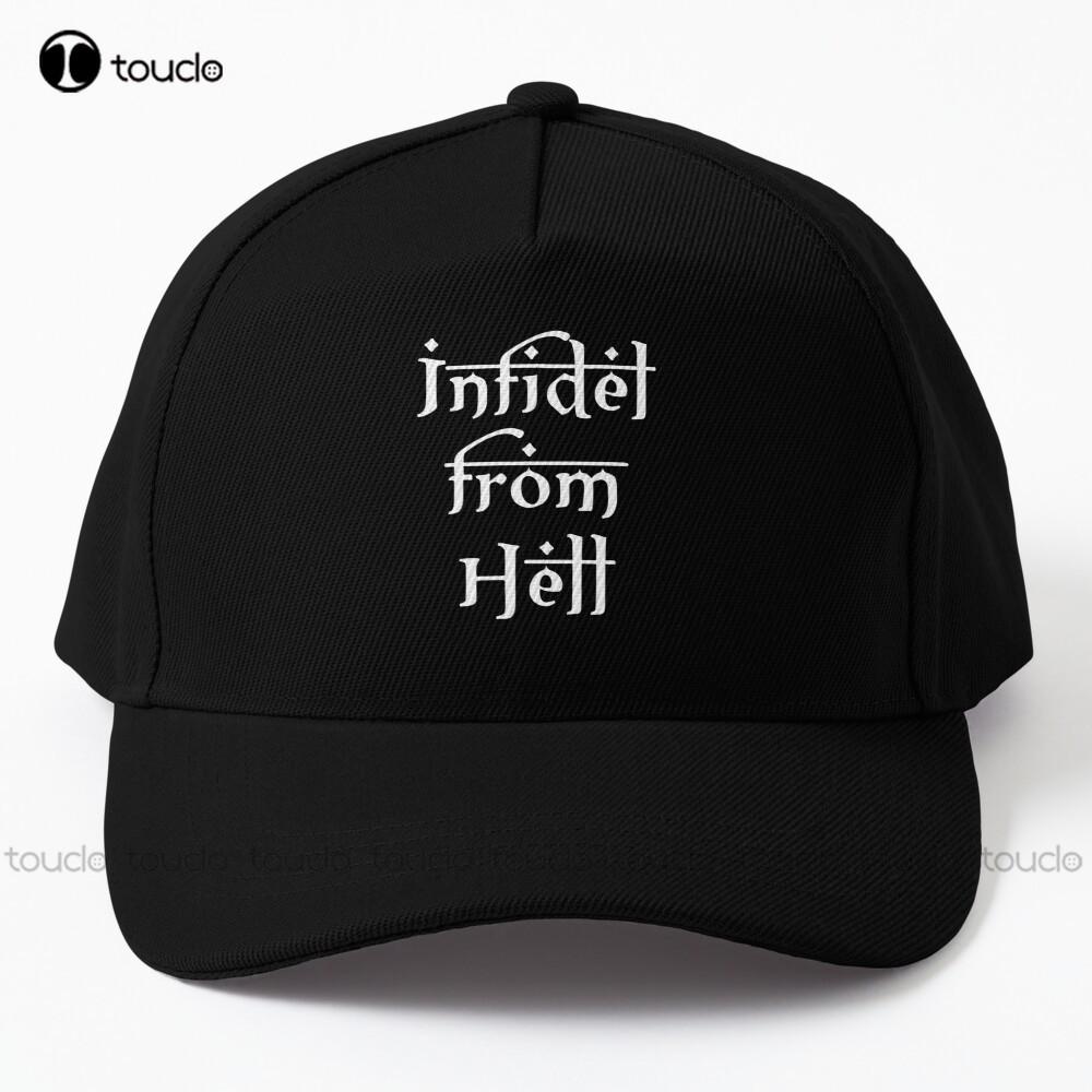

Infidel From Hell Baseball Cap Superhero Caps Hip Hop Trucker Hats Outdoor Simple Vintag Visor Casual Caps Custom Gift Unisex