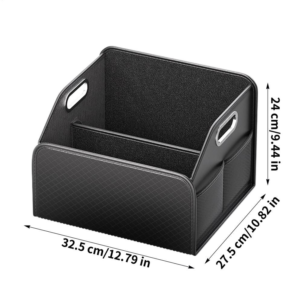 

Big Capacity Foldable Car Storage Box Trunk Cargo Case Repair Tools Holder Auto Organizer For SUV RV Sedan Automotive Vehicle чорний