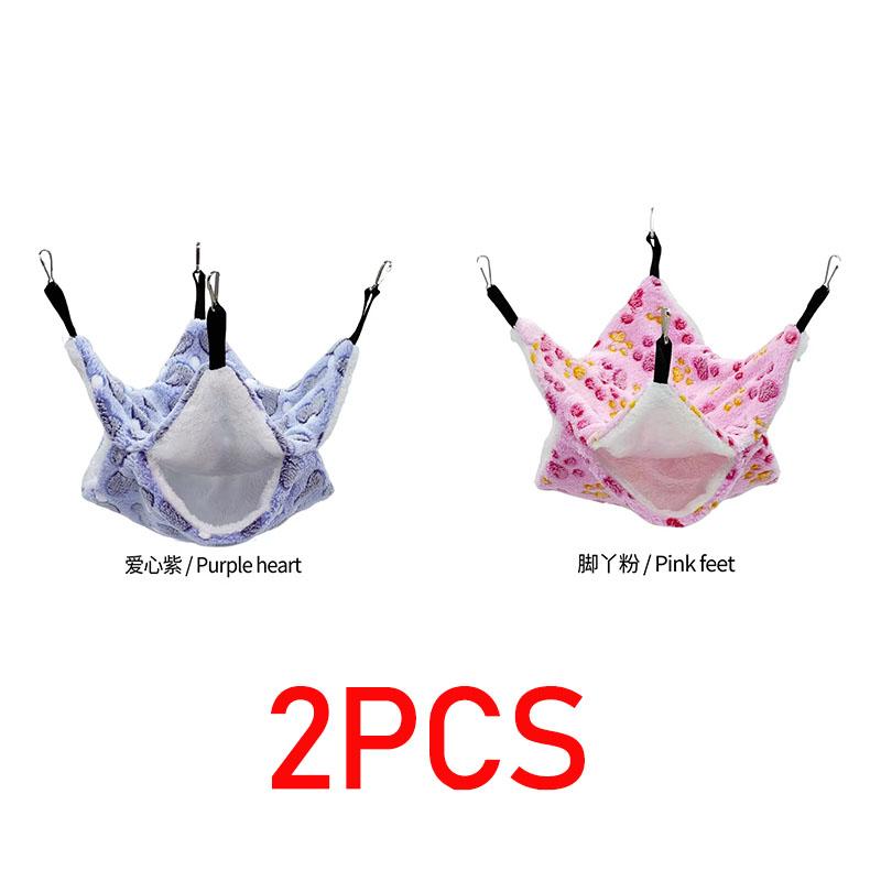Hamster Hammock Rodent Hamster Bed Rats Accessories for Rat Hammock for Rats Hammock for Rodents Guinea Pig House CXW04