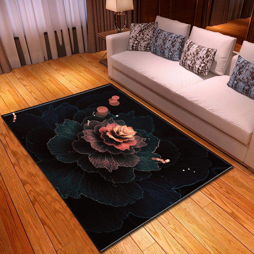 Cool Flower Pattern Carpet Living Room Kitchen Foyer Floor Mat Pattern Can Be