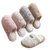 Cotton Shoes for Women's Indoor Home Use, Anti-slip Soft-soled Warm Plush Slippers