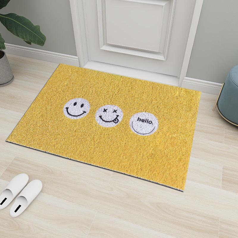 Cartoon-Fußmatte für Zuhause, Veranda, Schlafzimmer, Zimmer, rutschfester Fußteppich, Eingangstür, Reibteppich, Heimdekoration, Veranda, Ausdruck, Fußmatte 
