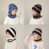 Kids Knitted Hat And Scarf Set With Windproof Warmth For Winter Outdoor Play