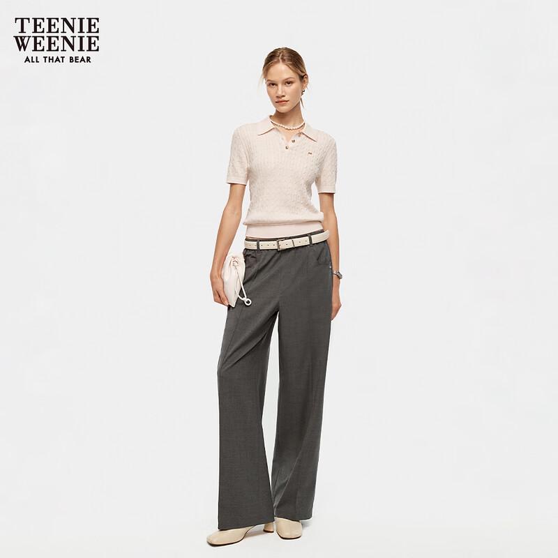 Teenie Weenie Women's Minimalist Casual Straight Leg Pants