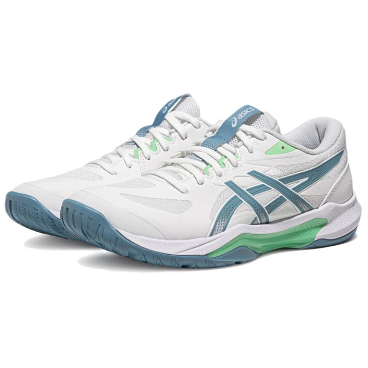Asics Gel-Tactic 13 Stability Low-Top Volleyball Shoes Men Sneaker White Green 1071A114-102