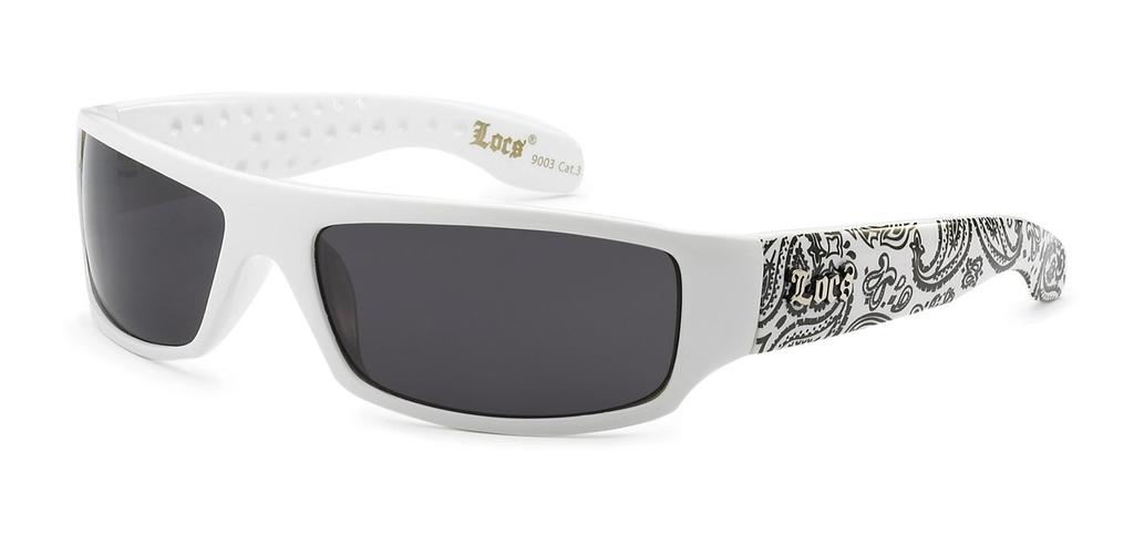 5Zero1 Locs Fashion Hardcore Gangster Nuanță rece Bandana imprimeu Ochelari de soare în două tonuri US M Negru Dimensiune bărbați Culoare