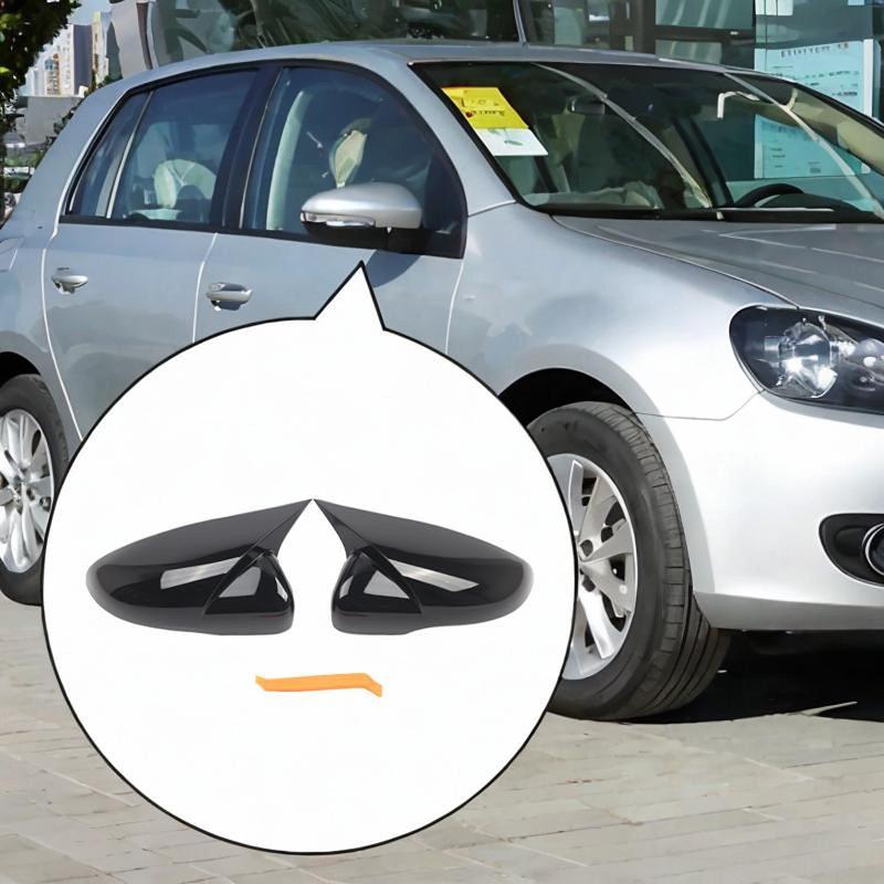 2x Side Mirror Cover Caps Rearview Mirror Caps Replacement Driver Passenger Side Spare Parts 5K0857537 5K0857538 for Touran
