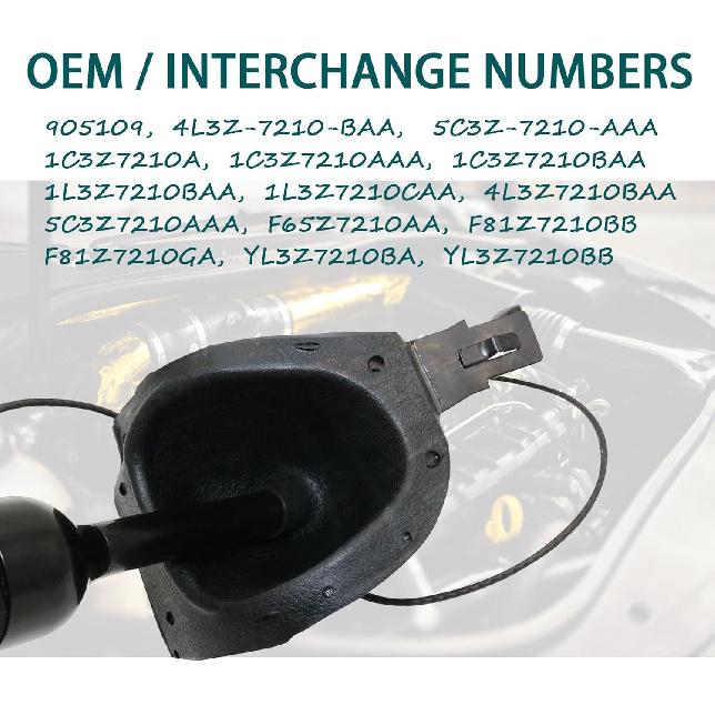 5C3Z-7210-AAA Automatic Transmission Gear Shifter Lever Handle Overdrive Switch with Connector fit for 1997-2006 Ford F-250 F-350 F-450 F-550 Super