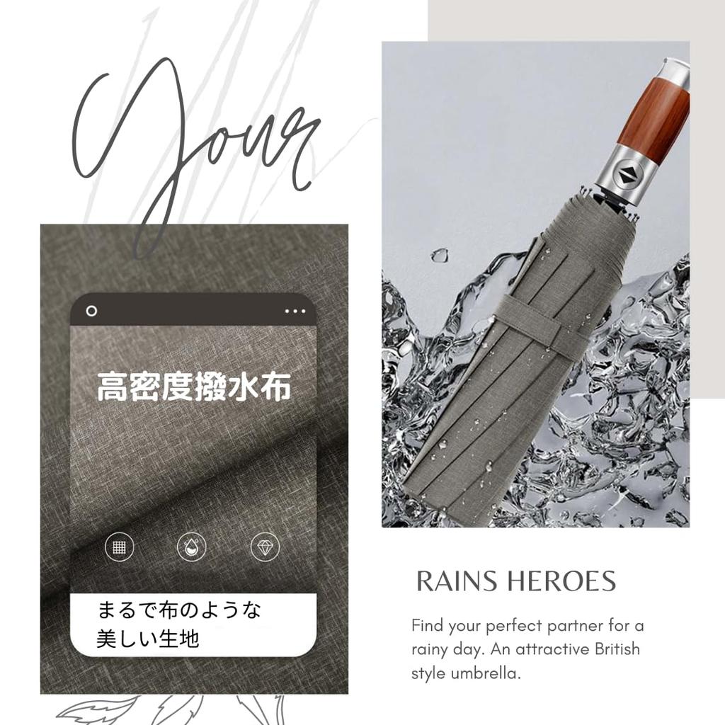 Folding Automatic Opening and 10 Reinforced Super Water UV Wind For Sunny and Rainy Heat Light Insulation Umbrella, Closing, Gift, Luxury, British,