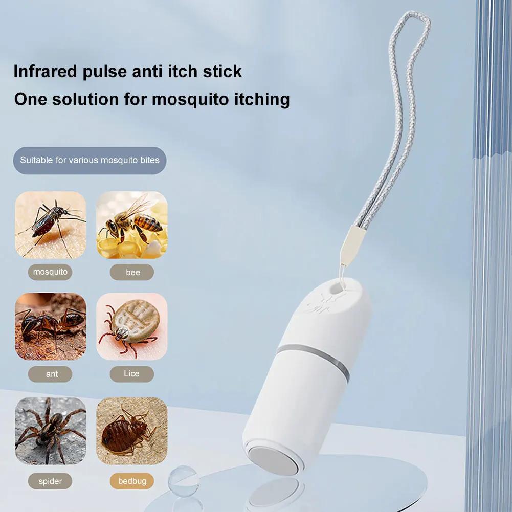 Portable Mosquito Insect Bite Relieve Itching Pen Natural Mosquito Bite Heat Pen for Adult Child-ren for Camping Travel Outdoor