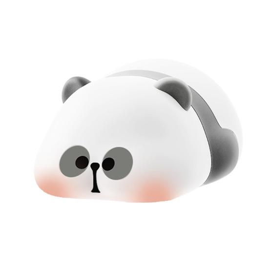 Luce Notturna Per Bambini A Forma Di Panda, Morbida Lampada LED In Silicone Con 7 Colori E Timer, Ricaricabile USB, Decorazione Cameretta Carina E Sicura