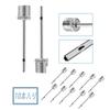 ALLVD Stainless Steel Air Needle Replacement Needles for Multifunctional Metal Balls, Soccer, Volleyball, Rugby, Replacement, Durable, 10-Pack