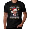 Desantis Claus Make America Florida Christmas T-Shirt Casual Short Sleeve Shirt