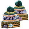 NFL The Packers Football Team SF Beanie with Pom-pom KC Outdoor Warm Ear-protecting Knitted Hat for Adults
