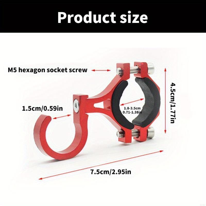 1pc No-drill Front Electric Scooter Hook Universal Helmet Hanger Heavy Duty Storage Hook for E-bike Bicycle Motorcycle