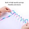 Interactive Colorful Rainbow Striped Plush Telescopic Spring Cats Toy Make Curiosity and Provide Hour of Entertainment