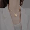 Heart Shaped & Four Leaf Clover Convertible Pendant Necklace Advanced Sense Necklace Crystals Jewelry for Women Girls