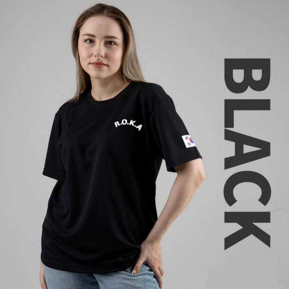 Černo/bílá trička ROKA s krátkým rukávem 2 čísla