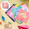 Ciieeo Origami Paper Set of 400 Watercolor Design Craft Paper Starry Sky Origami Handicraft Japanese Small Sheets, 9.5cm, Double-Sided, Pattern,