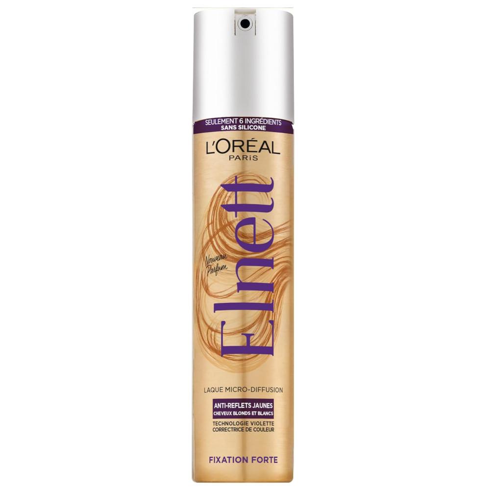 L'Oréal Paris - Laque Fixation Forte Elnett - Anti Reflets Jaunes -